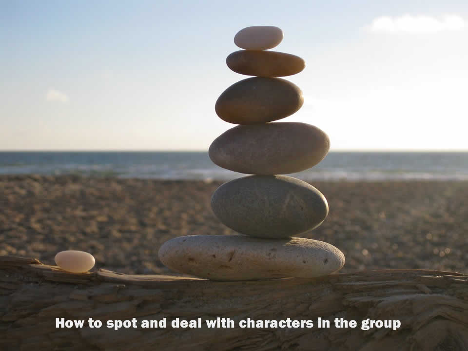 How to spot and deal with characters in the group